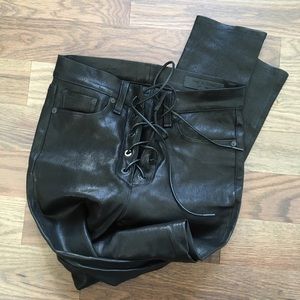 Rag and Bone real leather pants